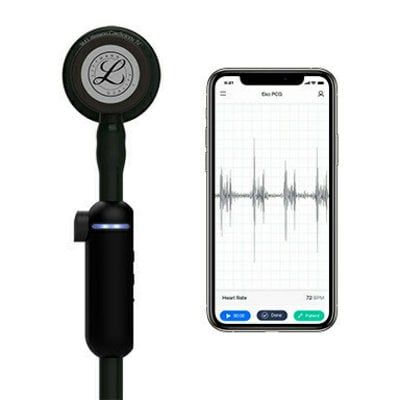 3M LITTMANN CORE DIGITAL STETHOSCOPE BLACK TUBE photo