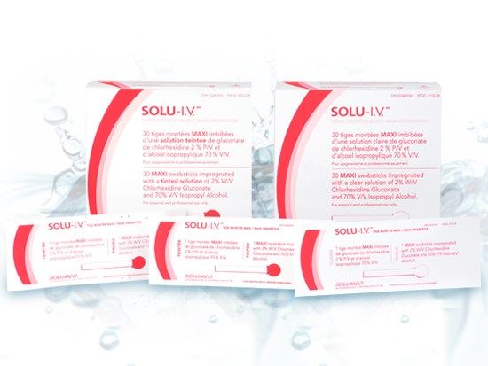 SOLU-IV SWABSTICK CLEAR / 2% CHG 70% / BOX OF 30 photo