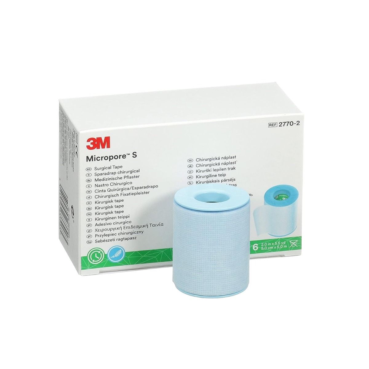 MICROPORE SURGICAL TAPE / SILICONE / 5CM X 5M / EACH photo