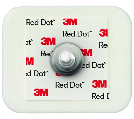 3M RED DOT™ ECG FOAM MONITORING ELECTRODE / STICKY GEL / 4 x 3.5CM / BOX OF 50 photo
