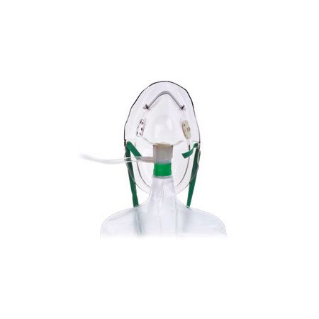 OXYGEN NON-REBREATHER MASK ADULT W/ SAFETY VENT / TUBING 2.1M / EACH  photo