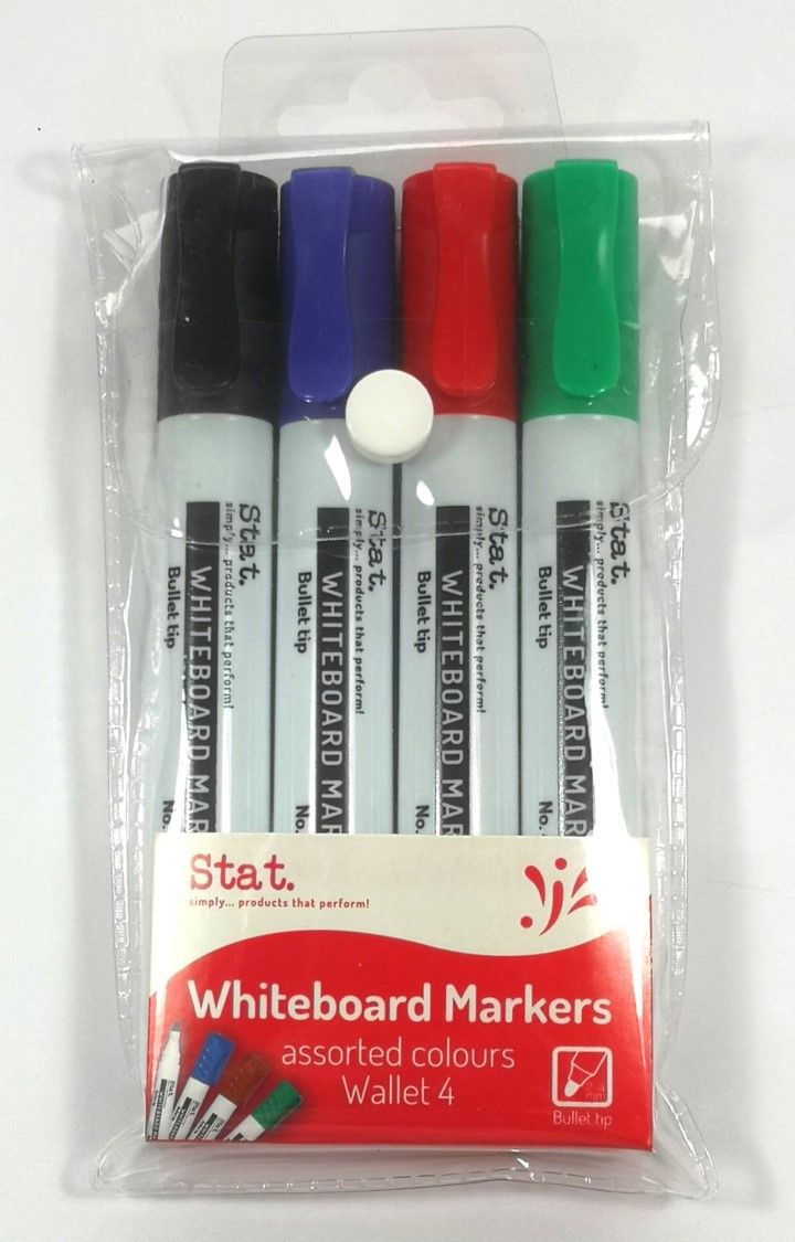 WHITEBOARD MARKER / 2.0MM BULLET NIB / ASSORTED COLOURS photo