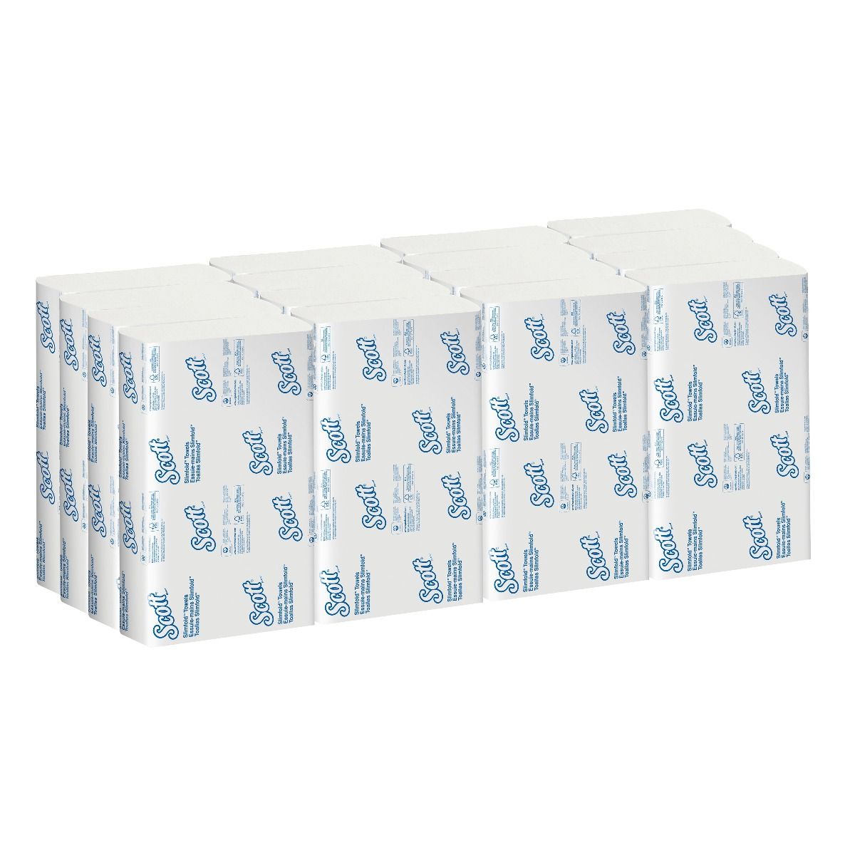 SCOTT SLIMFOLD TOWEL (REPLACES ORIGNAL 5855 TOWEL)/ 110 TOWELS/PACK / 29.5CM × 19CM / CARTON OF 16  photo