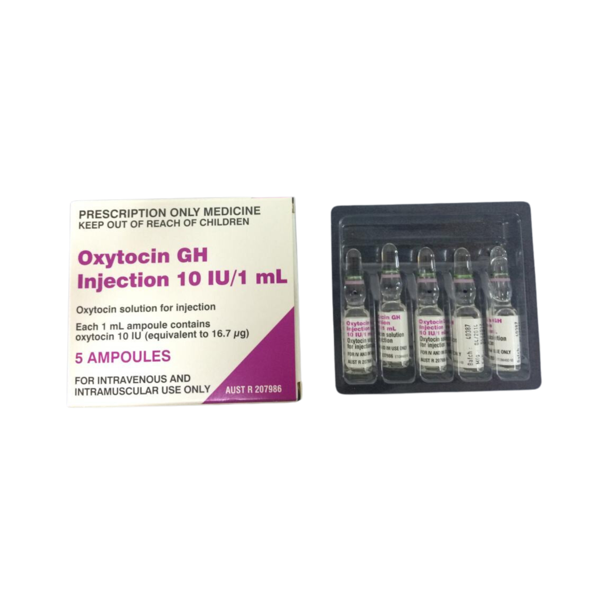 OXYTOCIN GH INJ AMP 10IU/1ML PACK OF 5 photo