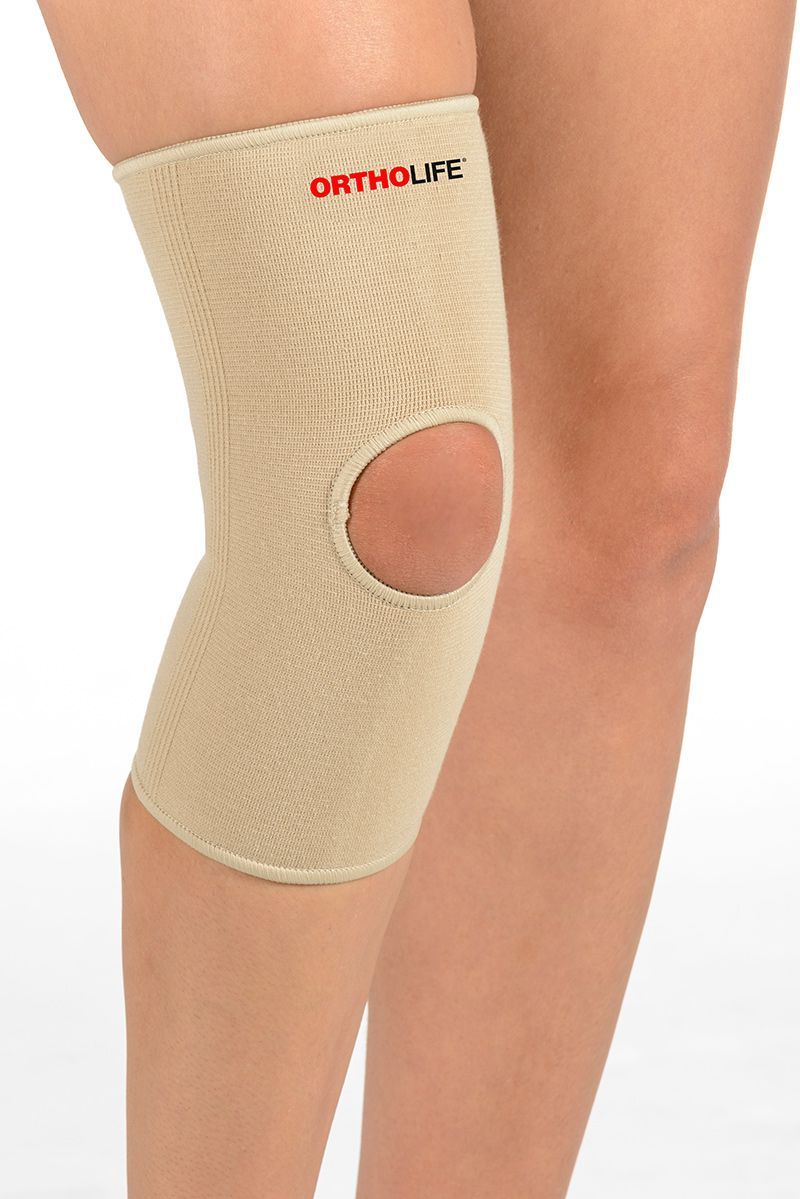 ORTHOLIFE ELASTIC KNEE BRACE WITH PATELLA OPENING photo