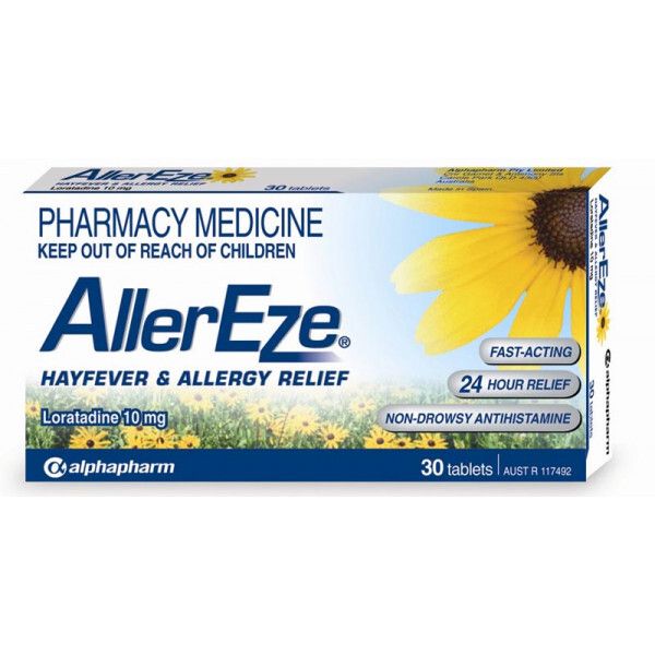 ALLEREZE 10MG BLISTER PACK / BOX OF 30 photo