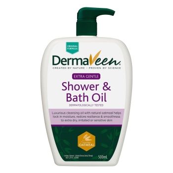 DERMAVEEN EXTRA GENTLE SHOWER/BATH OIL PUMP / EACH photo