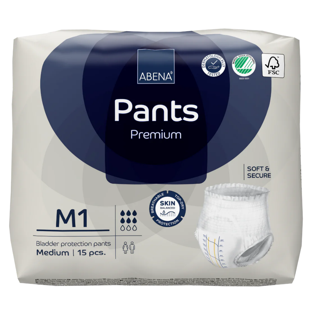 ABENA PANTS / M1 BLUE /1400ML / 80-110CM / CARTON OF 90 photo