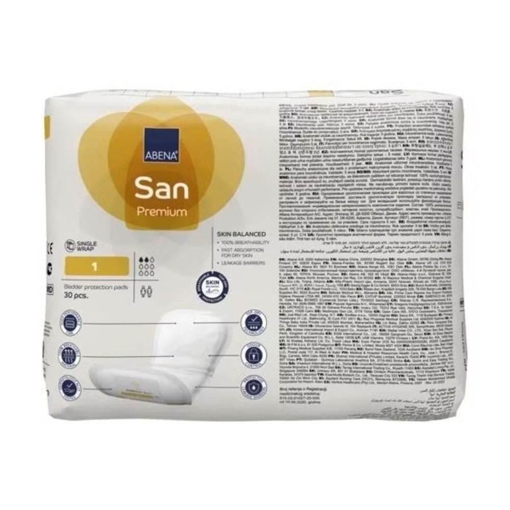 ABENA SAN 1 PREMIUM YELLOW / 200ML / CARTON OF 300 photo