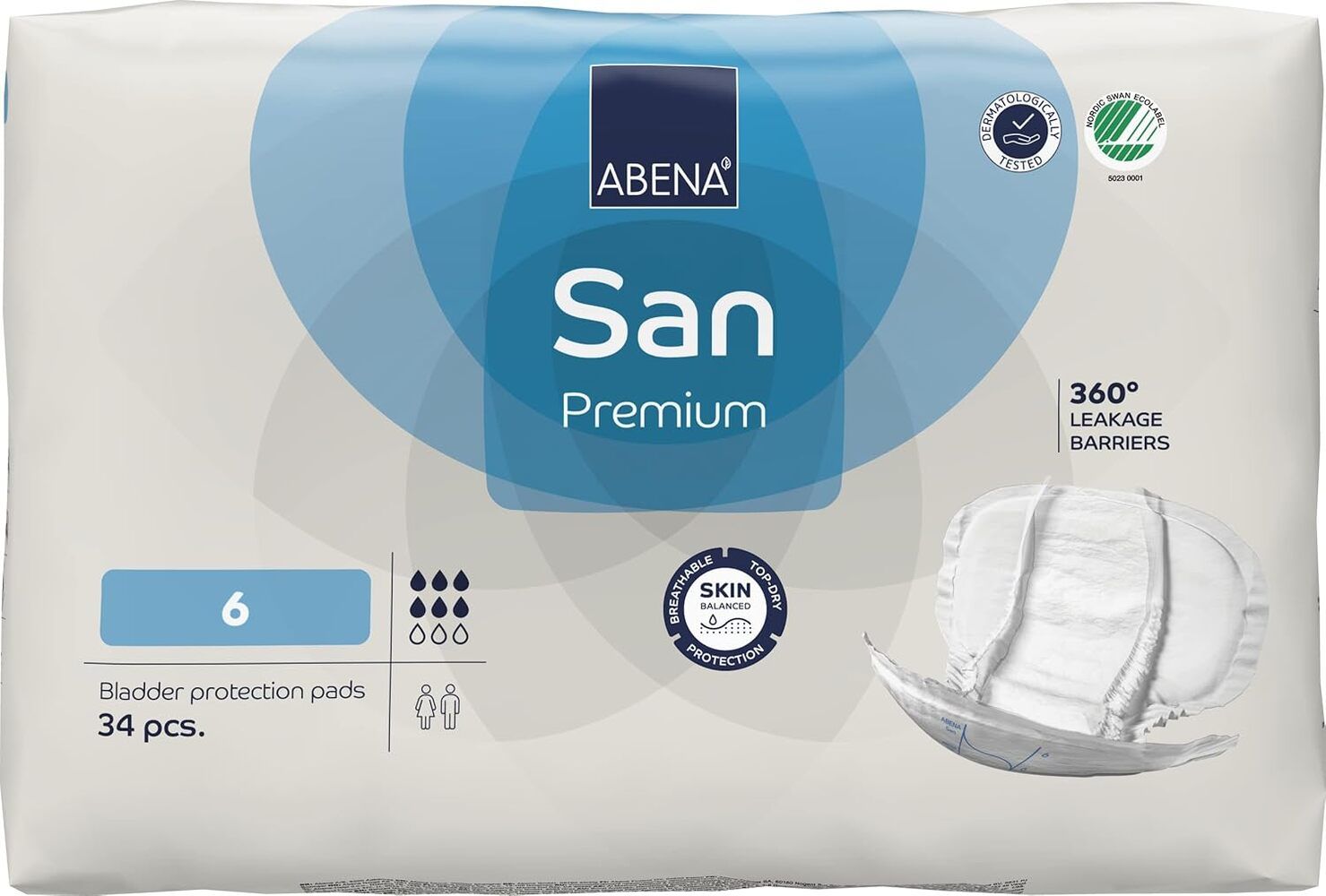 ABENA SAN 6 PREMIUM LIGHT BLUE / 1600ML / CARTON OF 102 photo