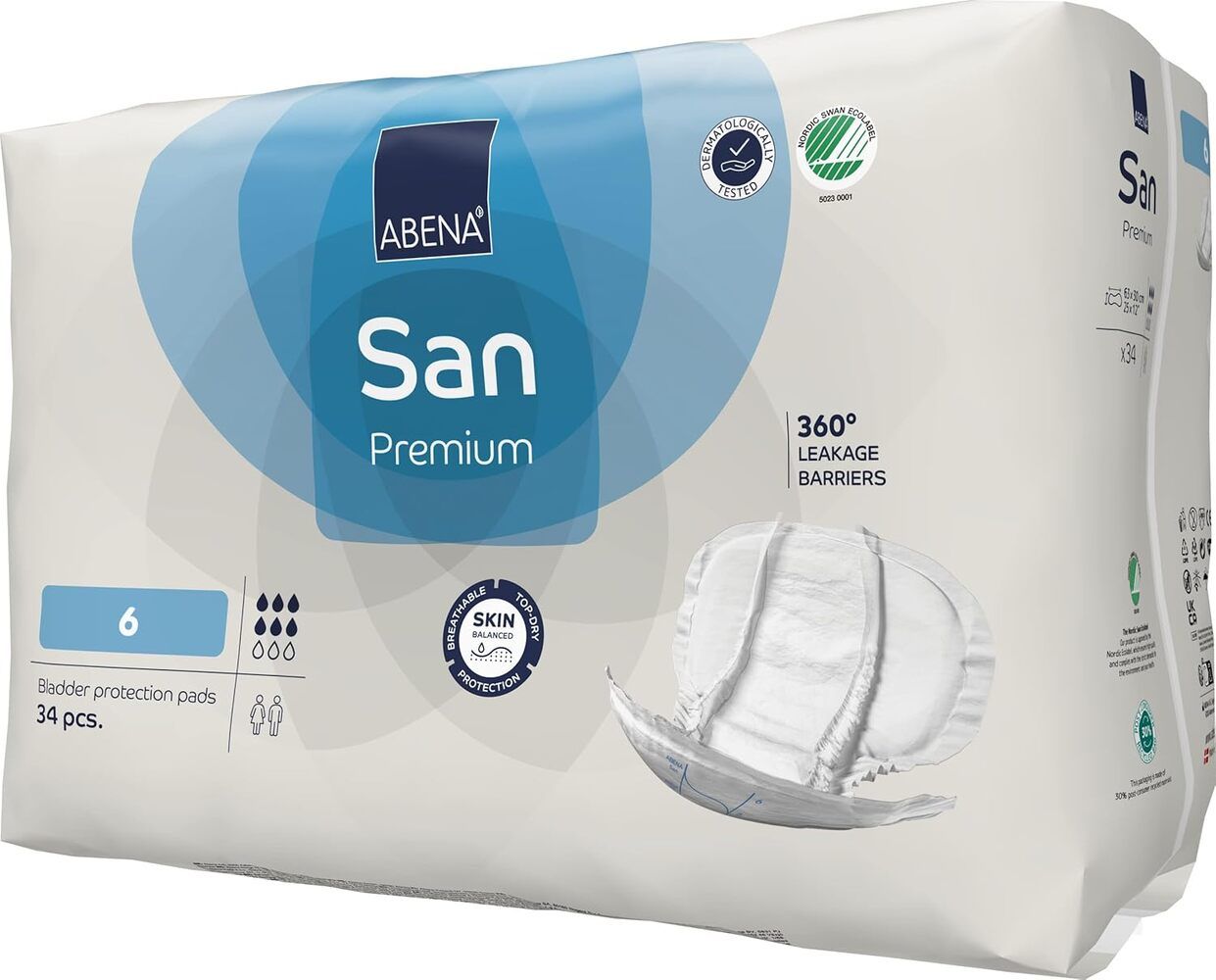 ABENA SAN 6 PREMIUM LIGHT BLUE / 1600ML / CARTON OF 102 photo