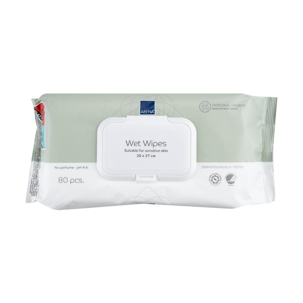 ABENA WET WIPES / 20X27CM / 80/PK / CARTON OF 12 photo