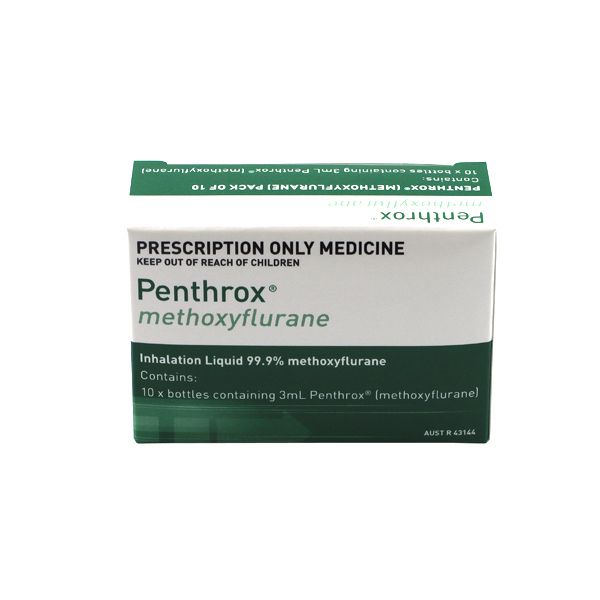 PENTHROX METHOXYFLURANE 3ML VIAL / BOX OF 10 photo