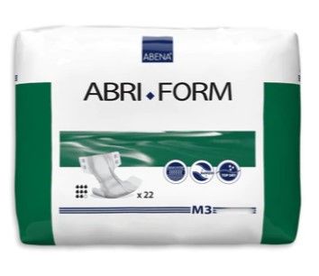 ABRI-FORM COMFORT M3 WHITE / UNISEX MEDIUM WAIST / 70CM X 110CM 2900ML / BOX OF 22 photo