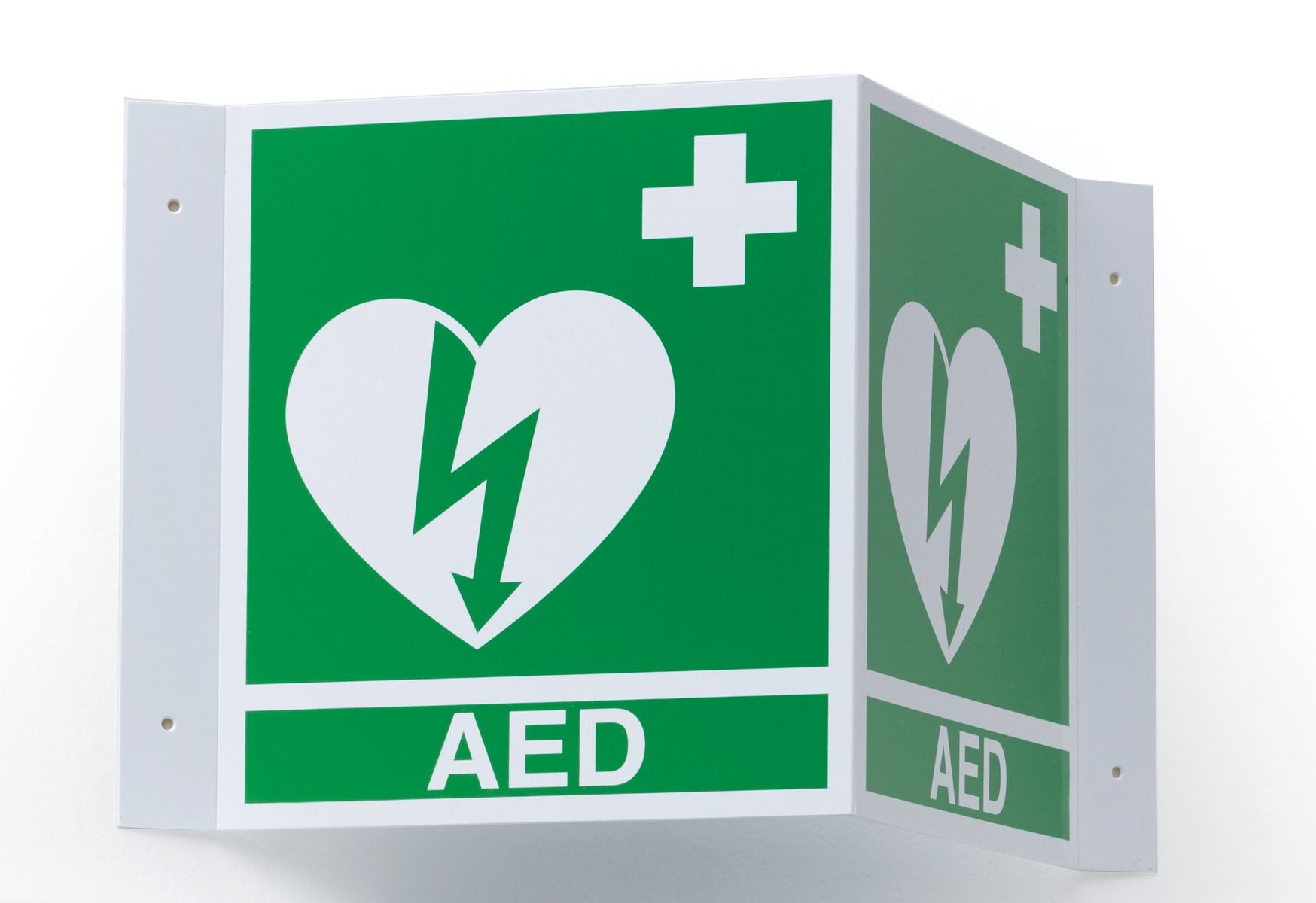 AED DEFIB WALL SIGN 3D / EACH  photo