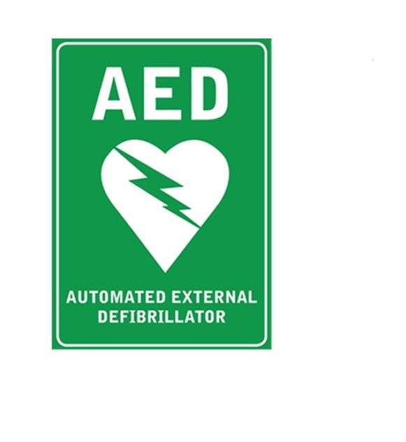 AED DEFIB WALL STICKER / EACH photo