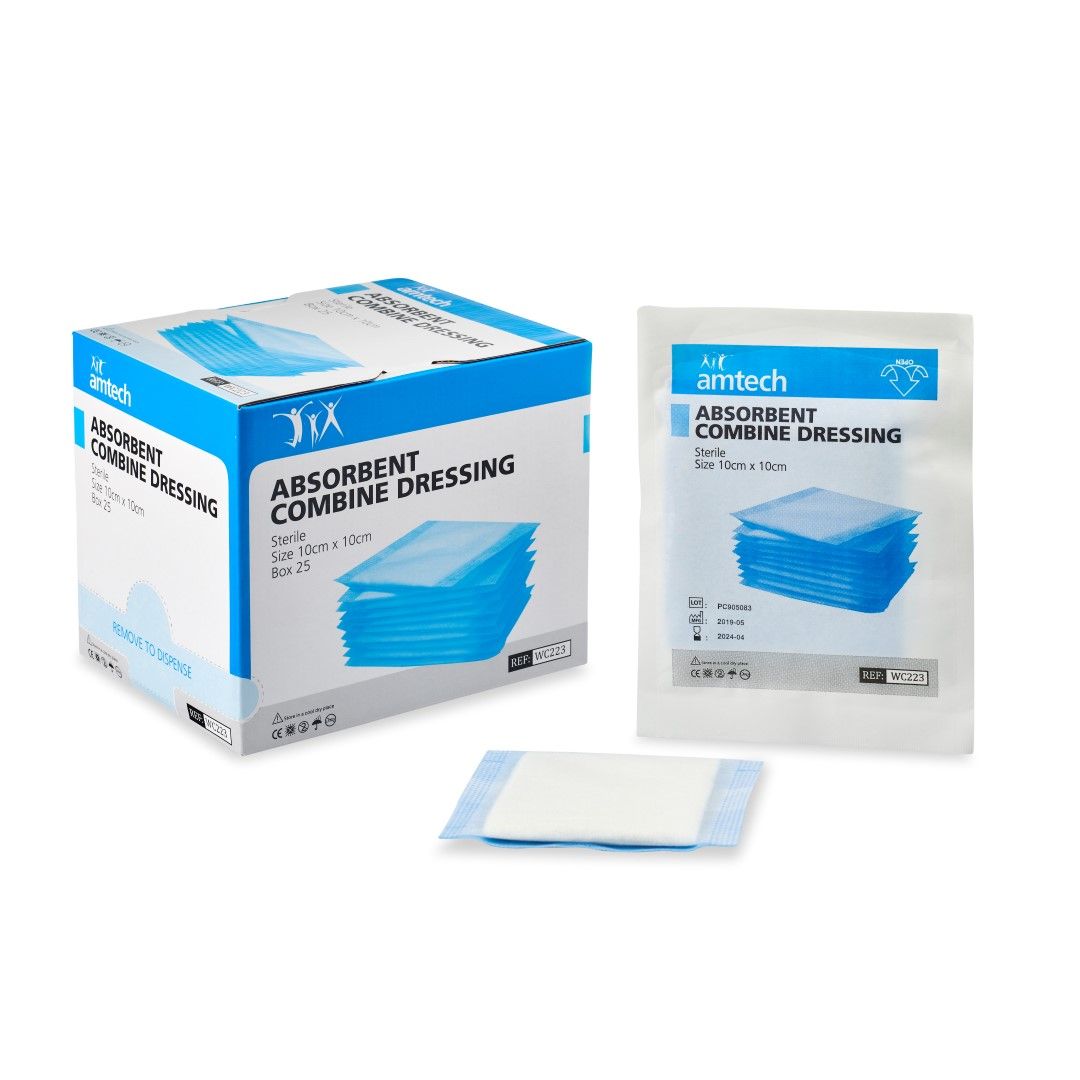 AMTECH ABSORBENT COMBINE DRESSING PIECES photo