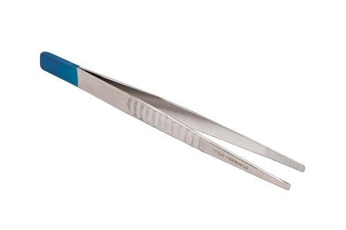 AMTECH DISSECTING FORCEPS / BLOCK BLUNT END / BLUE END / STERILE / 13CM photo
