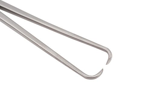 AMTECH TENACULUM STRAIGHT FORCEPS / BLUE END / STERILE / 25CM photo