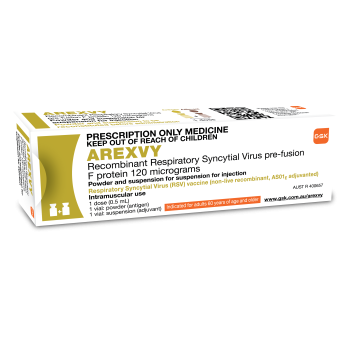 AREXVY RSV VACCINE OA VIAL + AS01E VIAL AU photo
