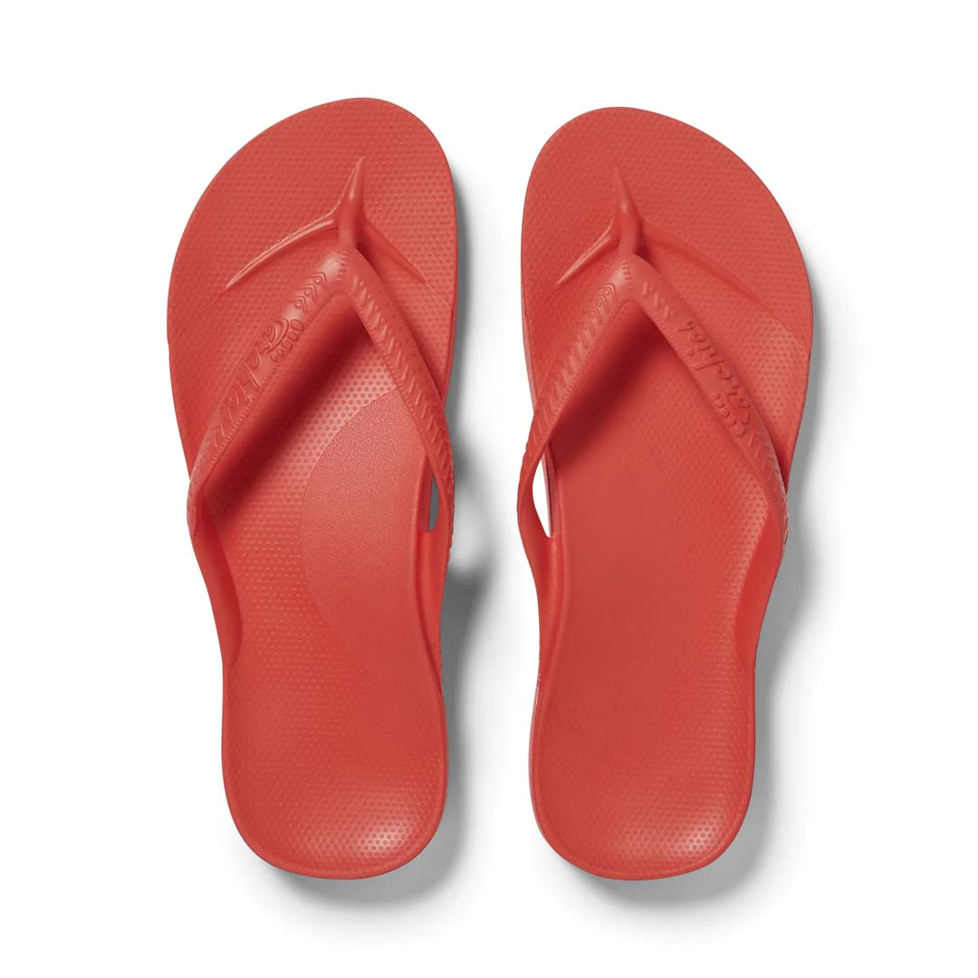 ARCHIES ARCH SUPPORT THONGS / CORAL photo