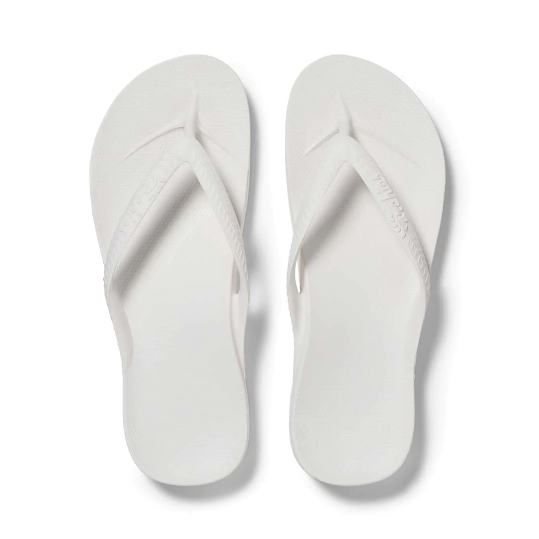 ARCHIES ARCH SUPPORT THONGS / WHITE photo