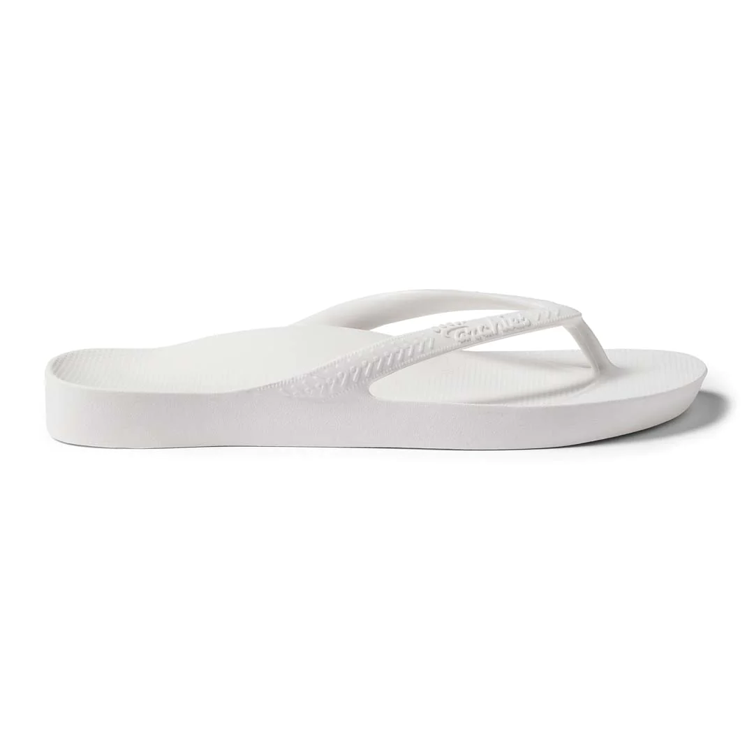 ARCHIES ARCH SUPPORT THONGS / WHITE photo