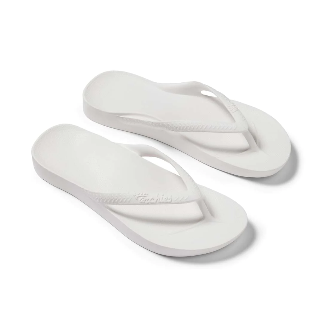 ARCHIES ARCH SUPPORT THONGS / WHITE photo