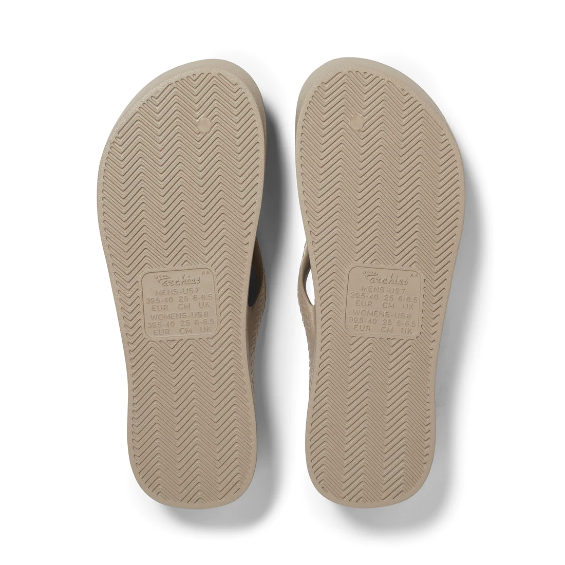 ARCHIES ARCH SUPPORT THONGS / TAUPE photo