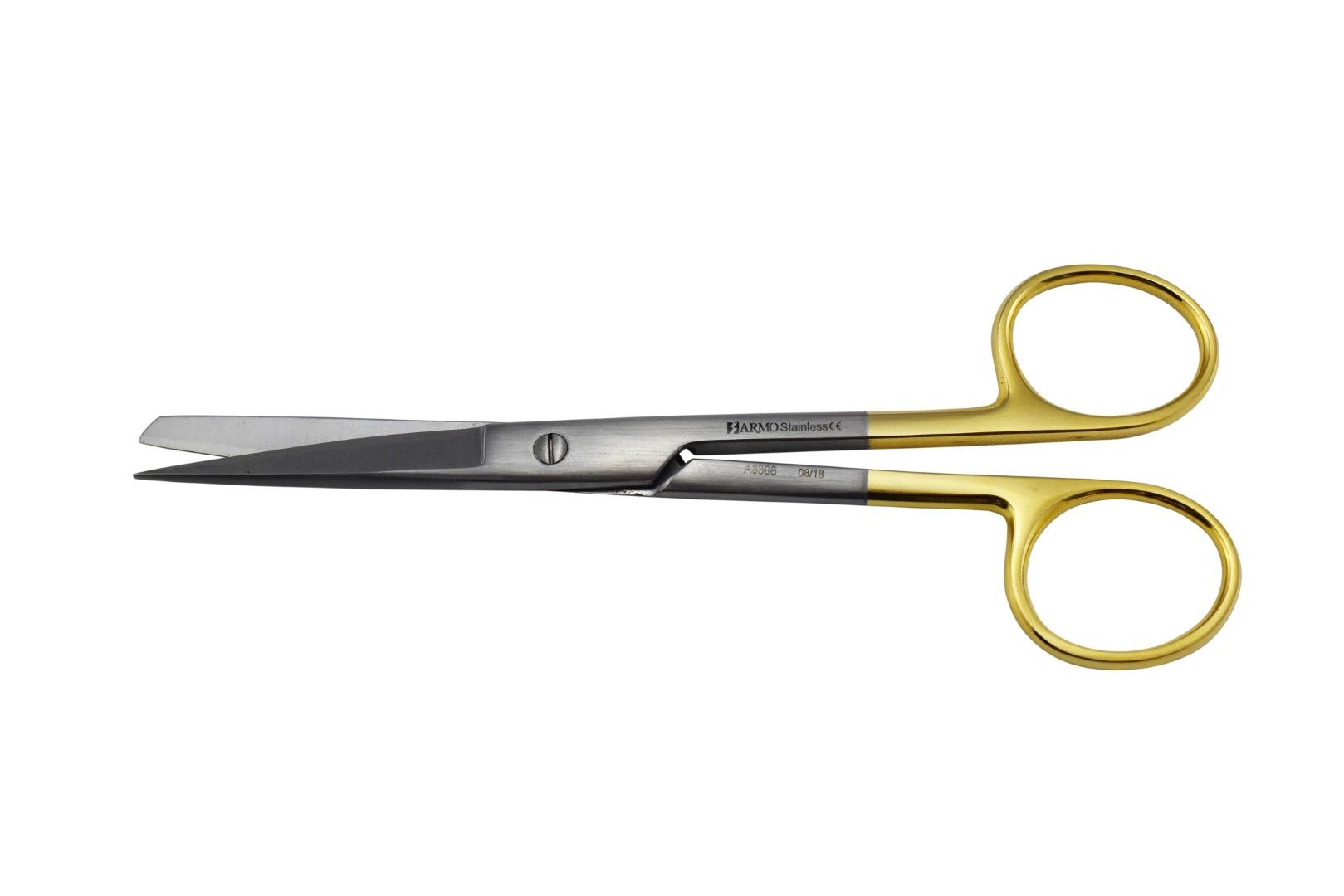 DRESSING SCISSORS / STRAIGHT / TUNGSTEN CARBIDE / 14CM photo