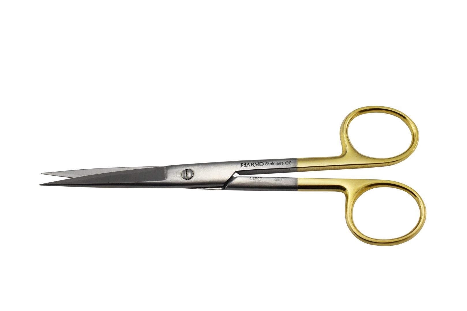 DRESSING SCISSORS / STRAIGHT / TUNGSTEN CARBIDE / 14CM photo