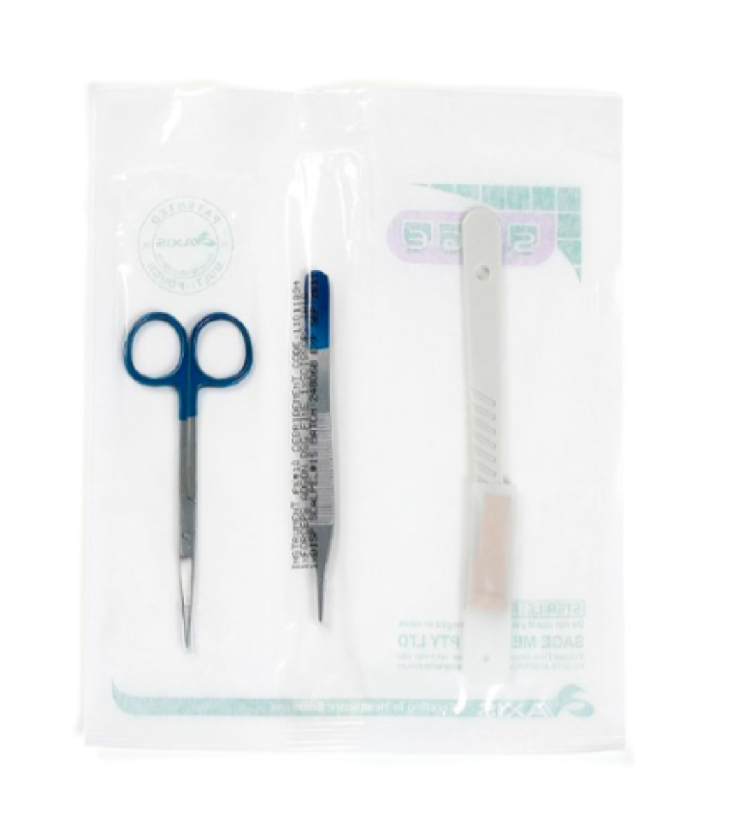 SAGE STERILE INSTRUMENT PACK #10 / DEBRIDEMENT PACK photo