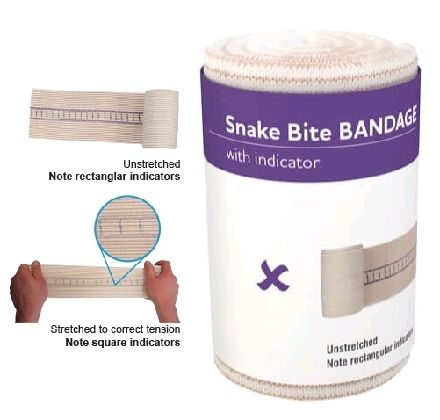 BANDAGE SNAKEBITE WITH INDICATOR / 10CM X 4.5M / 1 ROLL photo