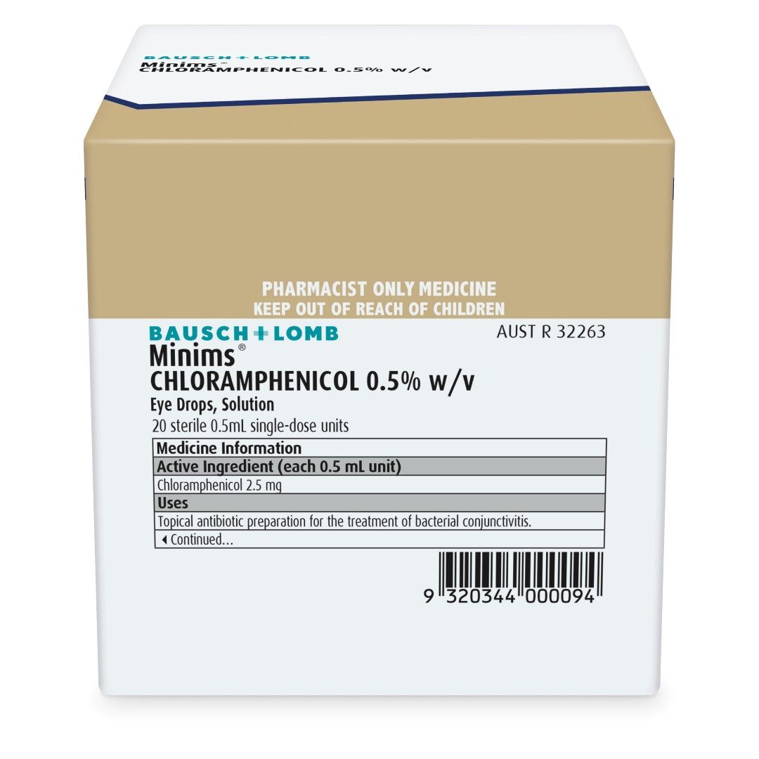 BAUSCH & LOMB MINIMS EYE DROPS  photo