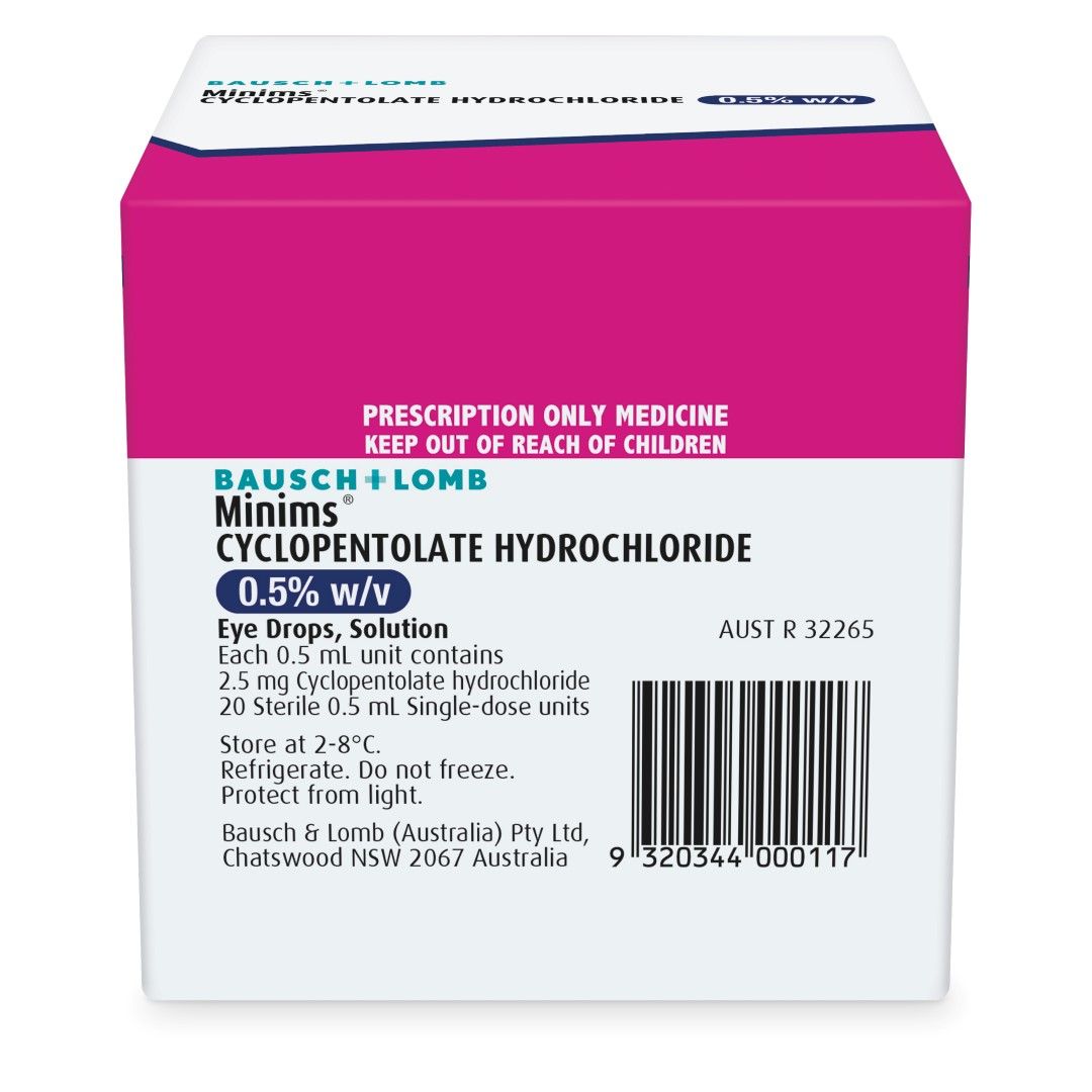 BAUSCH & LOMB MINIMS EYE DROPS  photo