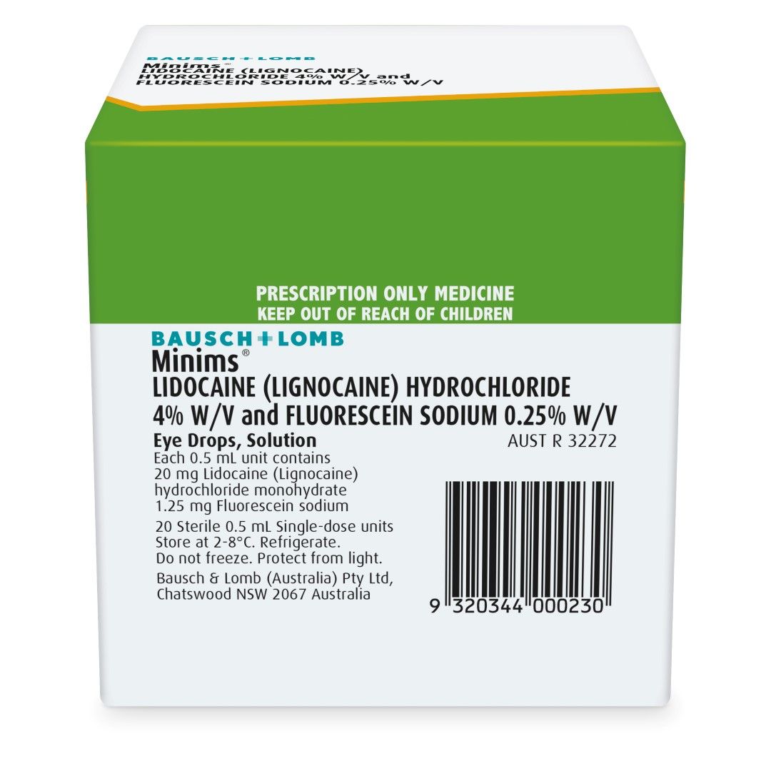 BAUSCH & LOMB MINIMS EYE DROPS  photo