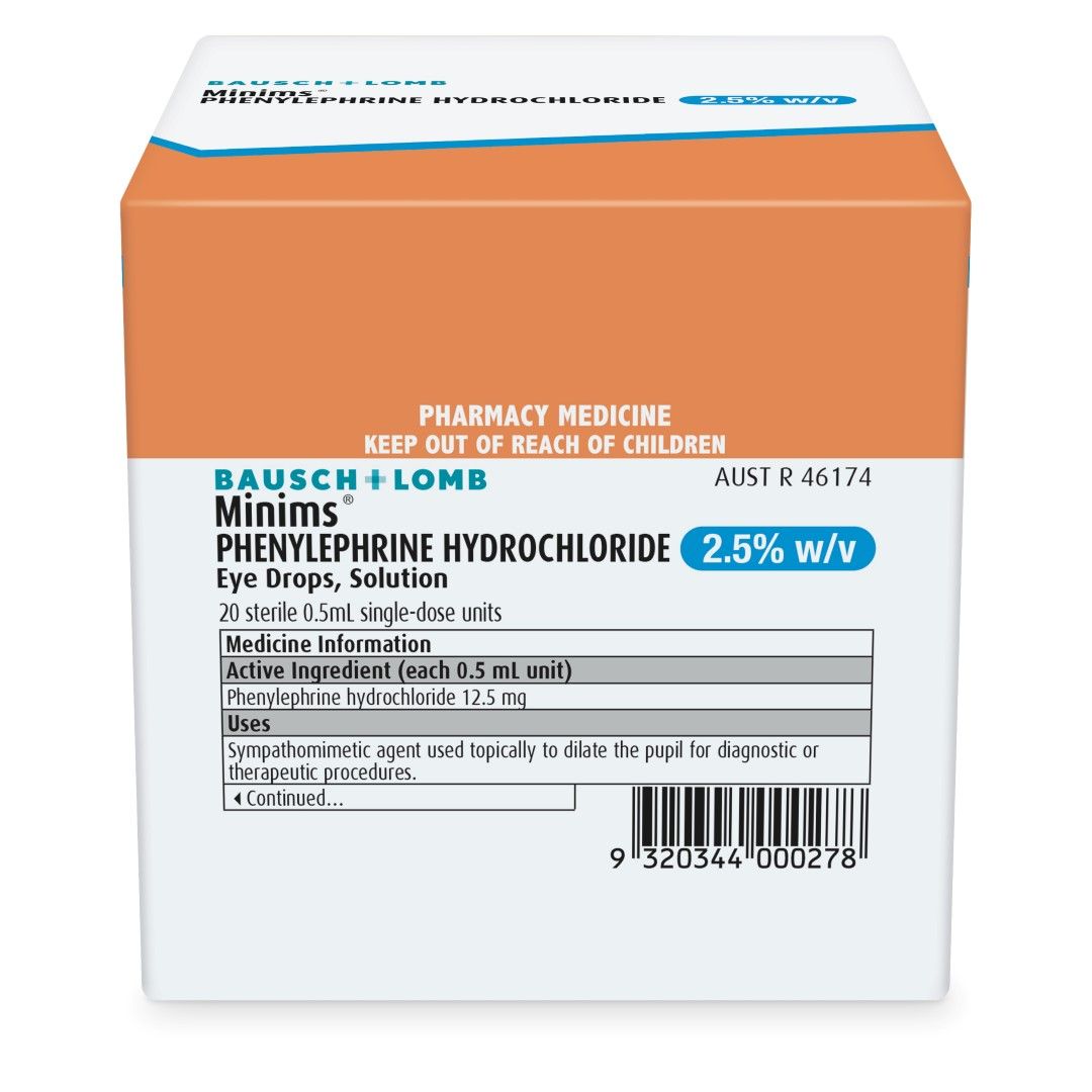 BAUSCH & LOMB MINIMS EYE DROPS  photo