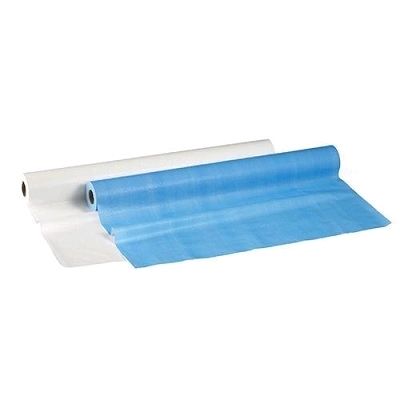 BEDSHEET ROLL / 72CM X 80M / WHITE / POLY-BACKING PERFORATED photo