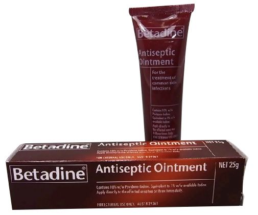 BETADINE OINTMENT ANTISEPTIC 25GM / TUBE photo