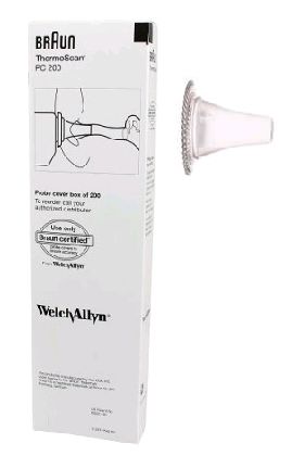 HILL ROM / WELCH ALLYN / BRAUN THERMOSCAN PROBE COVERS / BOX OF 200 photo