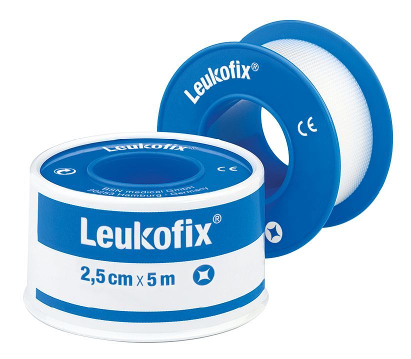 LEUKOFIX TRANSPARENT / WATER-REPELLENT / POLYETHELENE TAPE / 5M / SINGLE ROLL photo