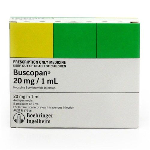 BUSCOPAN AMPS 20MG/1ML / 5 AMPS photo