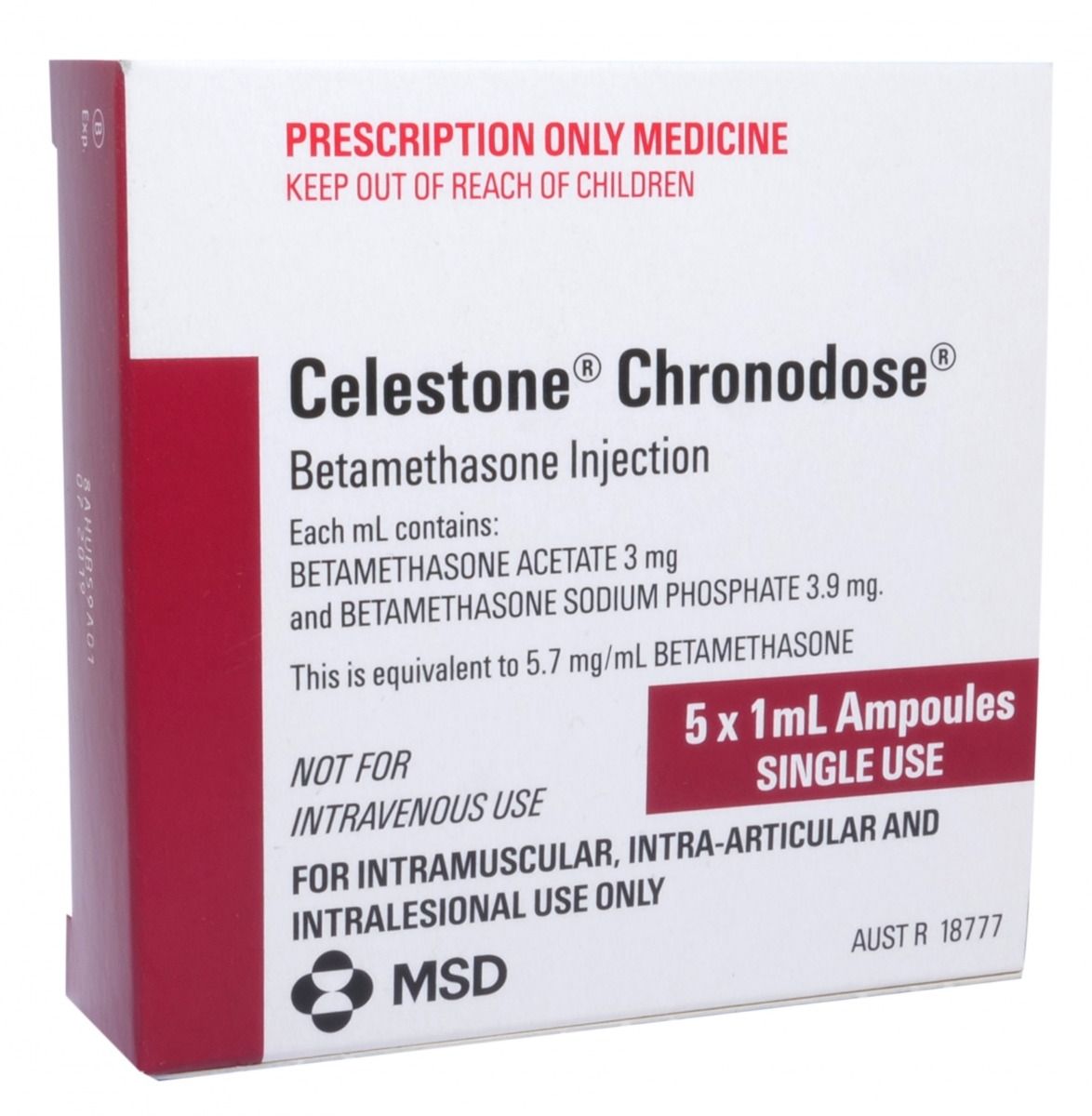 CELESTONE CHRONODOSE 5.7MG/1ML / PACK OF 5 photo