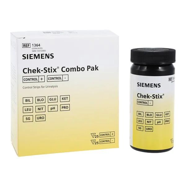CHEK STIX POSITIVE & NEGATIVE / URINE CONTROL STRIPS / BOX OF 25 photo
