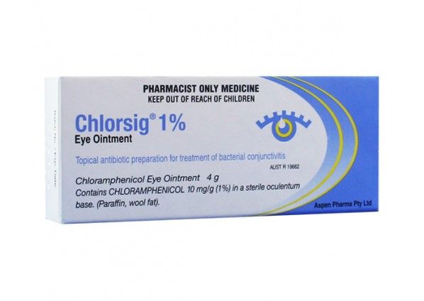 CHLORSIG EYE OINTMENT 1% 4gm photo