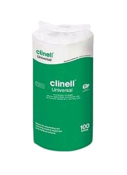 CLINELL UNIVERSAL SANITISING WIPES / REFILL / BOX OF 100 photo