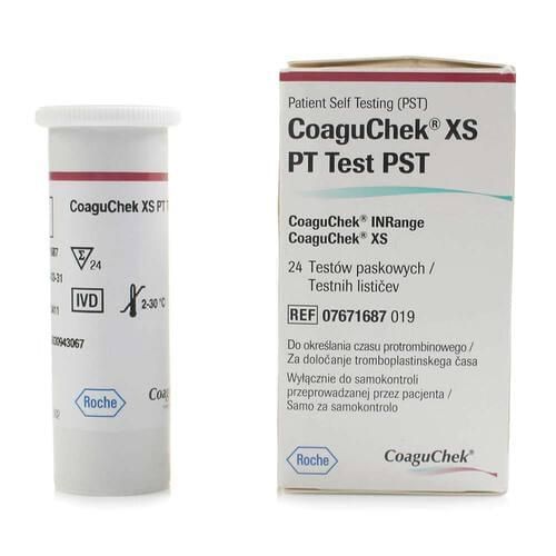 COAGUCHEK XS PT TEST PST / BOX OF 24 photo