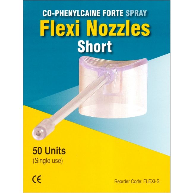 COPHENYLCAINE FORTE FLEXI NOZZLES / SHORT / 100MM / BOX OF 50 photo