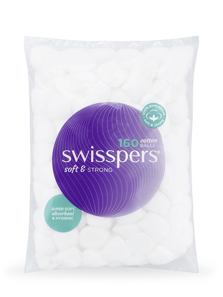 COTTON BALLS SWISSPERS / PACK OF 160 photo