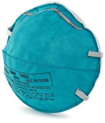 CUPPED PARTICULATE RESPIRATOR & SURGICAL MASK / STANDARD SIZE / BOX OF 20 photo